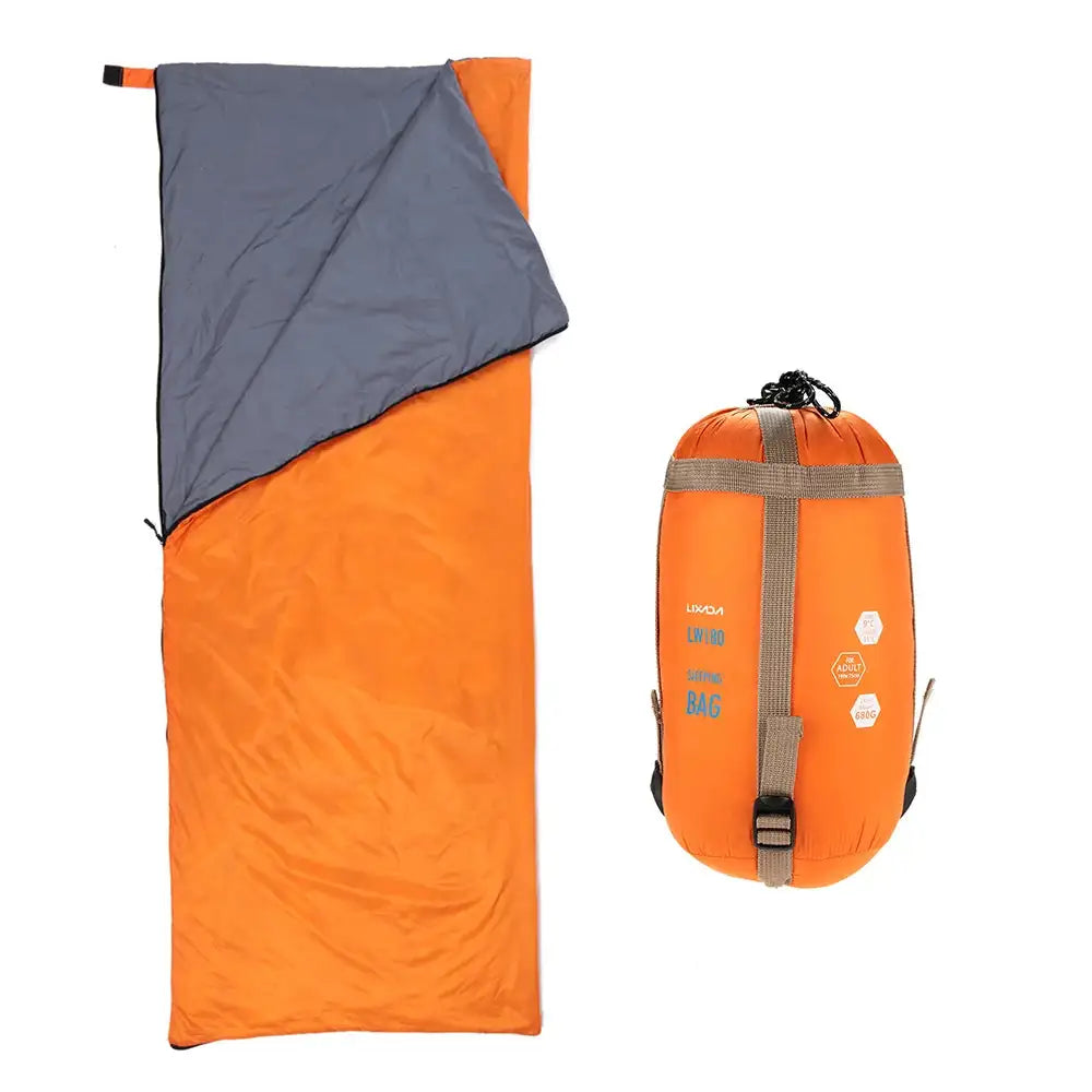 Saco de dormir portátil para exteriores Lixada de 190 x 75 cm, para acampar, viajar, senderismo, multifunción, ultraligero, 680 g, para mochileros.