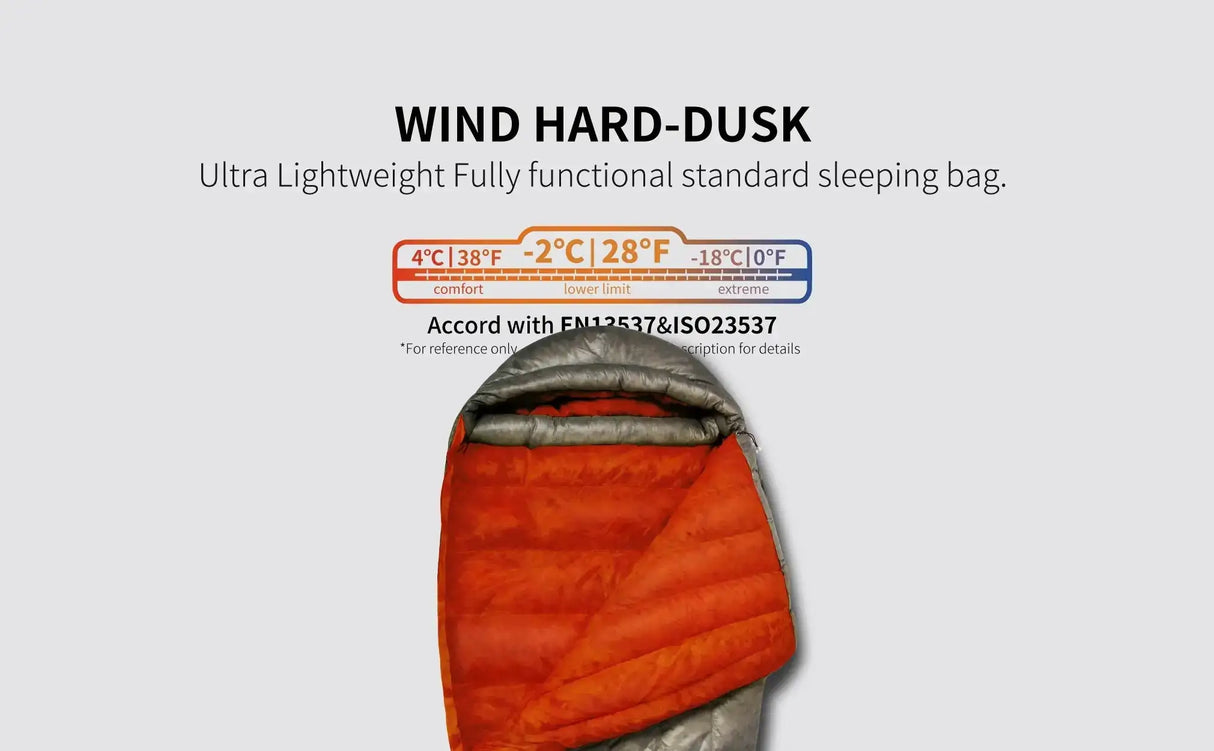 AEGISMAX Wind Hard Dusk Upgrade 7D Nylon DWR 800FP Ultra Dry Down Pro Ultralight Sleeping Bag Camping and Hiking for Men & Women - Lootquake