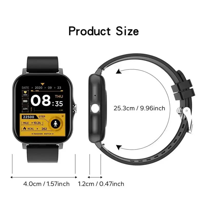 2024 Smart Watch Android Phone 1.44'' Inch Color Screen Bluetooth Call Blood Oxygen/Pressure Monitoring Smart Watch Women Men - Lootquake