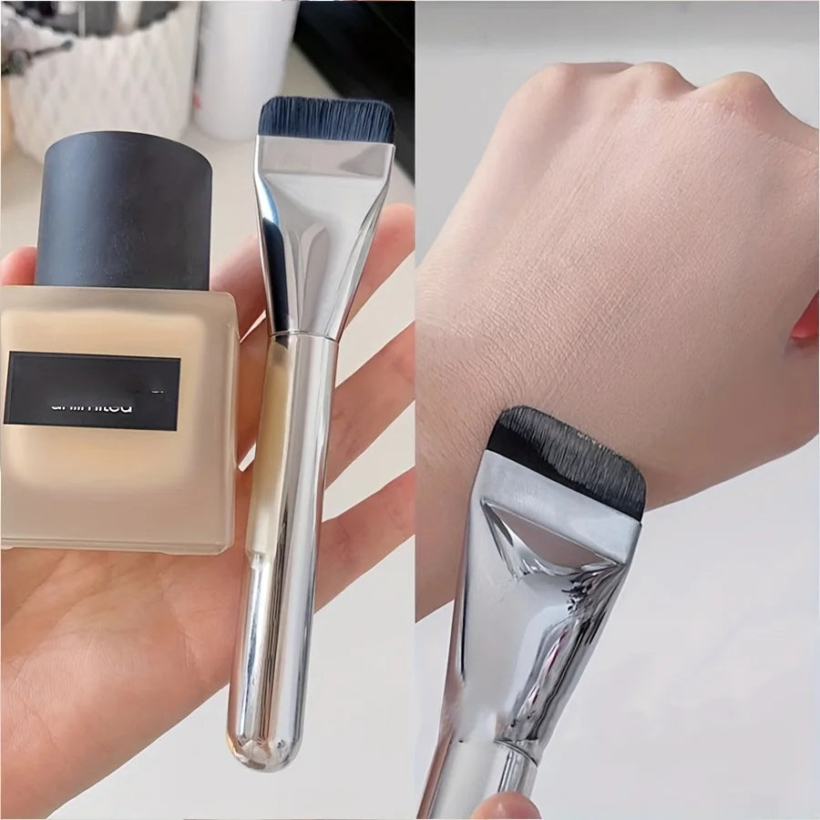 Flat-head Foundation Brush Ultra-thin Flat Brush Head Traceless Mask Brush Mixed Foundation Cream Makeup Brushes