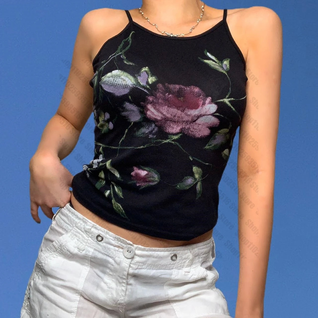 Crop Top Sexys Kawaii Top Women Aesthetic Tops for Women Women's Cropped Grunge Clothes Y2k Female Clothing 90s Vintage Clothes - Lootquake