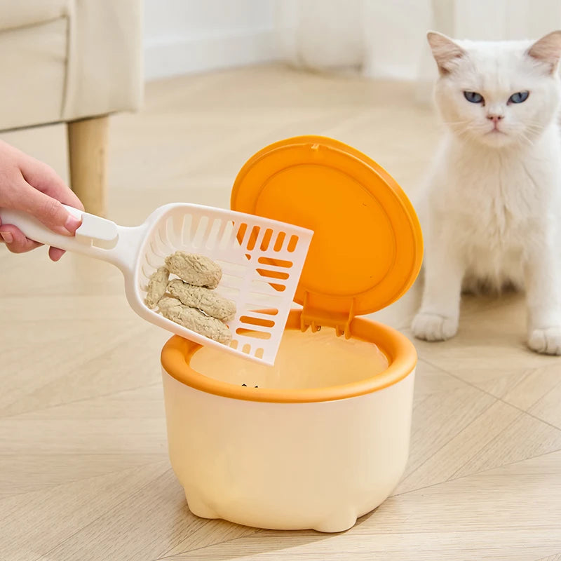 1pc Mini Trash Bin, Small Garbage Can For Desk, Food Waste Bin,Pet cat litter cleaning box,Portable trash can in car