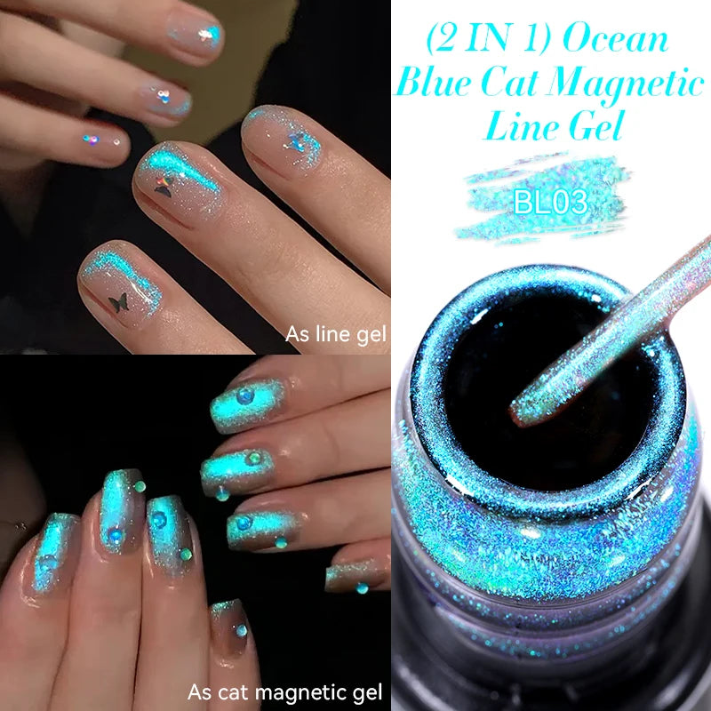 Esmalte de uñas en gel delineador LILYCUTE de 5 ml con efecto francés semipermanente UV LED.