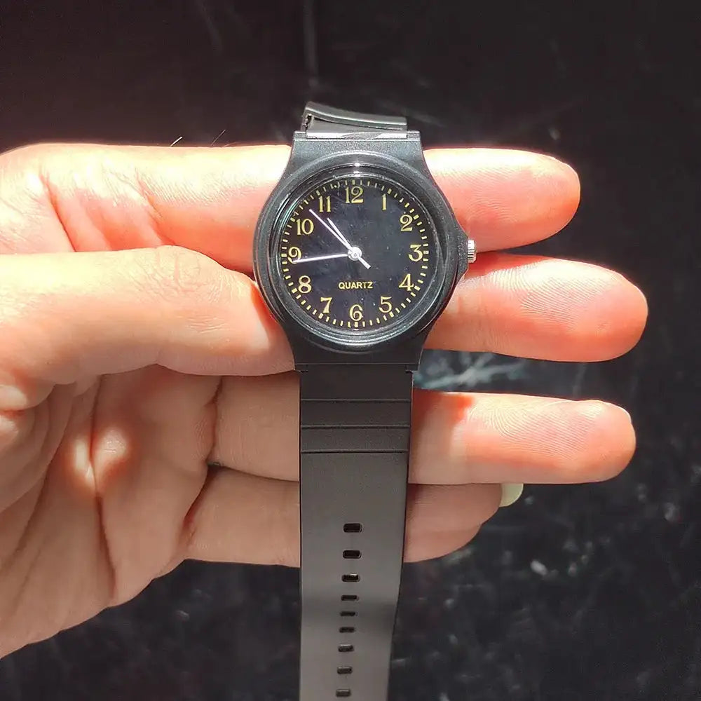 YIKAZE Exam Watch Silicone Strap Simple Women Watch Student Ladies Quartz Wristwatch Waterproof Round Small Dial for Women - Lootquake