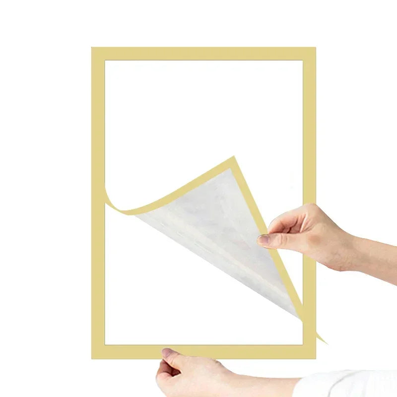 Marco de fotos magnético negro A4/A5/A6, columna publicitaria, columna publicitaria, marco de póster suave autoadhesivo, carpeta de certificados