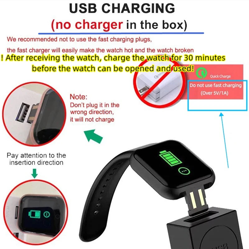 Smart Watch For Men Women Wristwatch Bluetooth Connect Phone Music Player Fitness Sport Bracelet Health Monitor Digital Watches - Lootquake