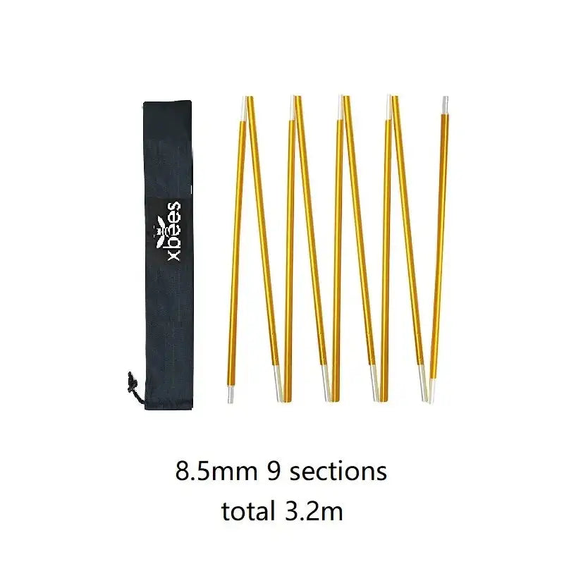 Camping Alloy Tent Poles DIY Tent Rod Skeleton 8.5mm 9.5mm 11mm - Lootquake