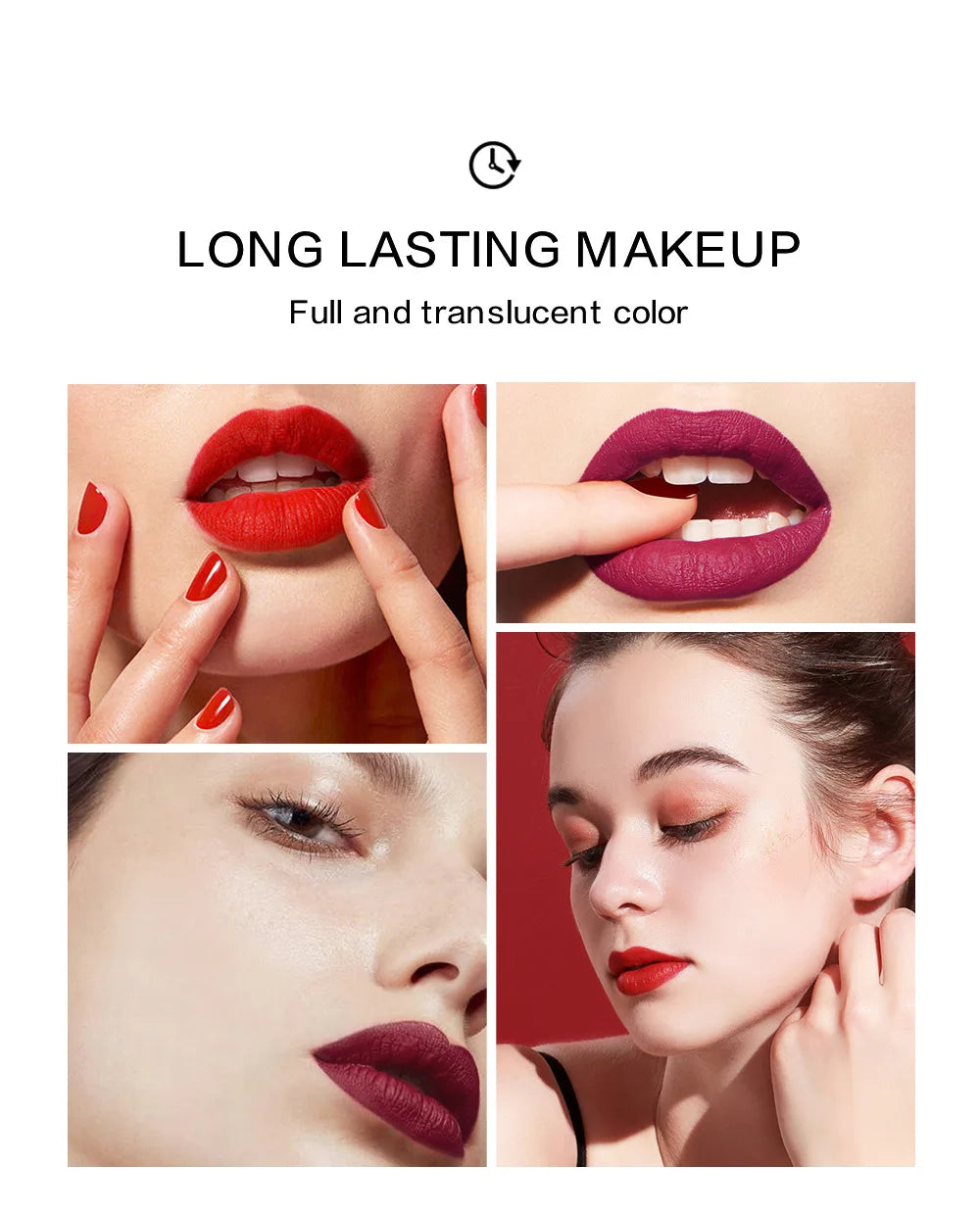Matte Liquid Lipstick Waterproof Long Lasting Sexy Velvet Lip Gloss Nude Pigment Red Black Women Beauty Makeup Cosmetics