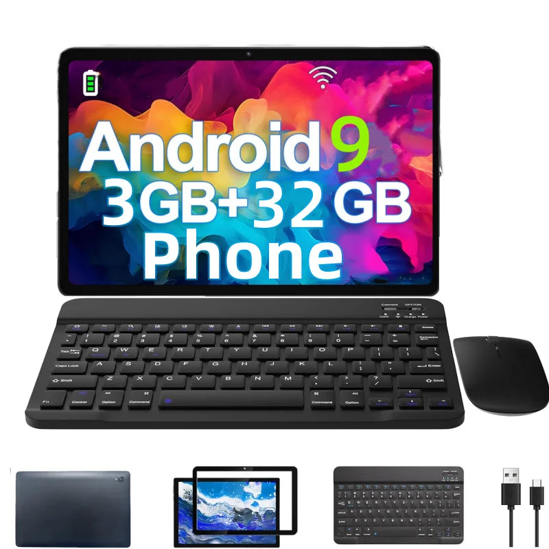 Tablette PC 10,1 pouces T4-129L, 3 Go de RAM, 32 Go de ROM, Android 9.0, MTK8765 Quad Core, 1280 x 800 pixels, Wi-Fi, meilleures ventes