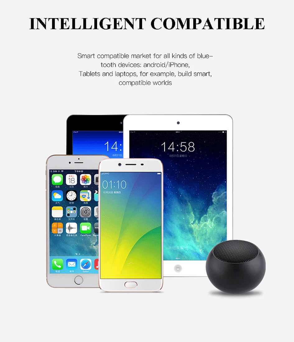 Enceinte Bluetooth sans fil 5.3 pouces, portable, TWS, petit caisson de basses en acier, métal lourd, mini enceinte stéréo Bluetooth d'extérieur