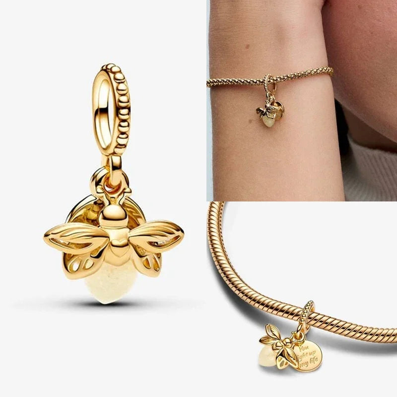 MINISO Charms Beads 925 Sterling Silver For 925 Original Harry 3mm Potter Bracelets Women Pendant DIY Jewelry Make Gifts - Lootquake