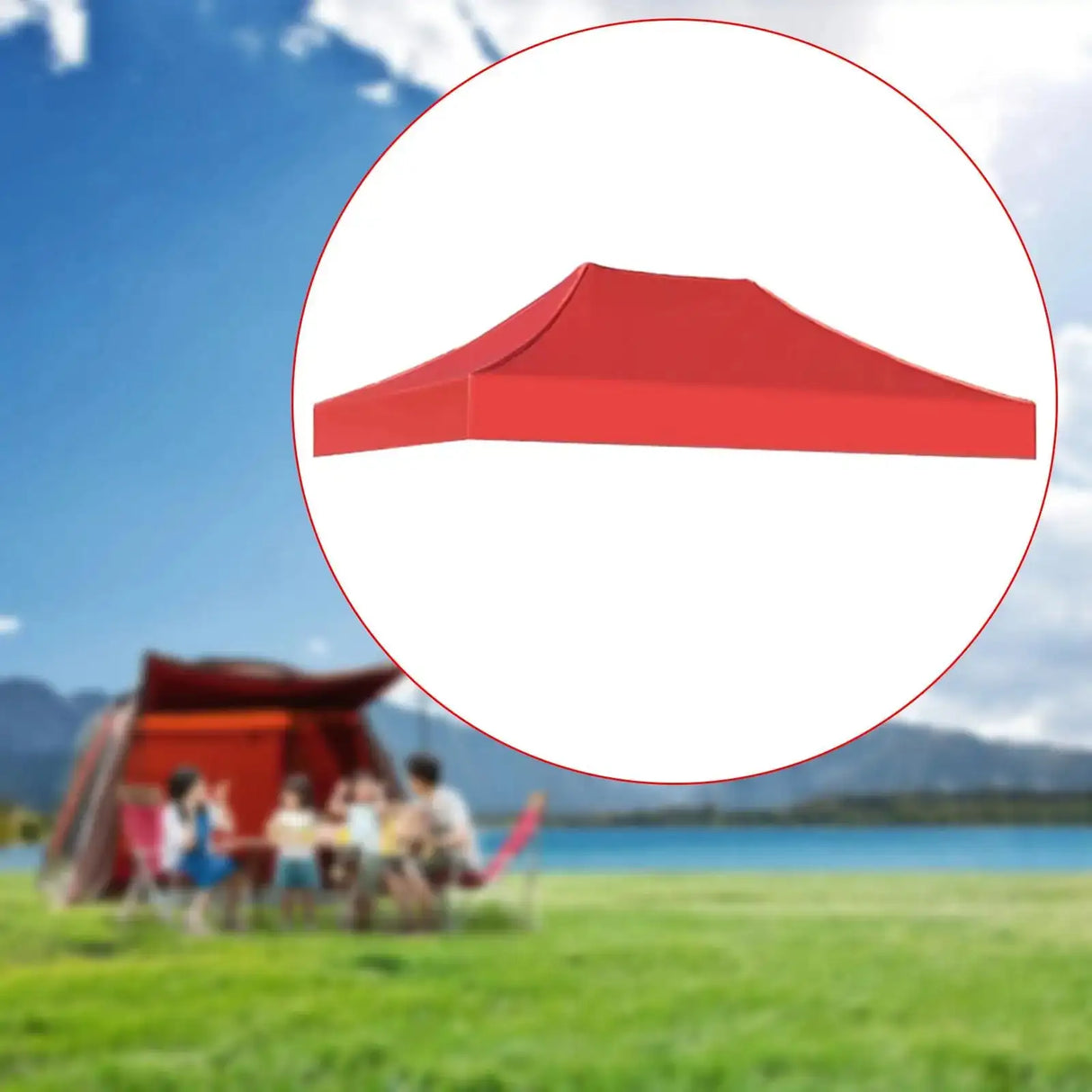 Canopy Top Cover Sunshade Tent Cover Replacement Rainproof 3x2M Gazebo Roof Canopy Tent Top for Canopy Camping Beach Patio - Lootquake