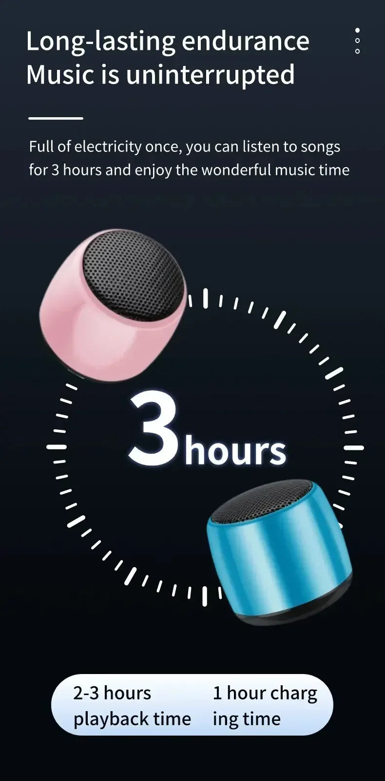 Mini altavoz Bluetooth con sonido HD y graves, el altavoz inalámbrico más pequeño para teléfono, PC y tableta con botón para selfies y función de llamada.