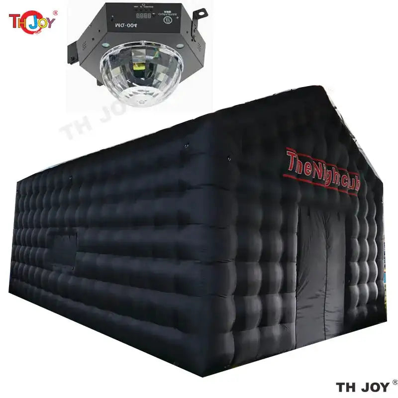 7x5m Disco Light N Fog Machine Black Cube Blow Up Bar Tent Inflatable Nightclub Portable Inflatable Party Tent Free Air Shipping - Lootquake
