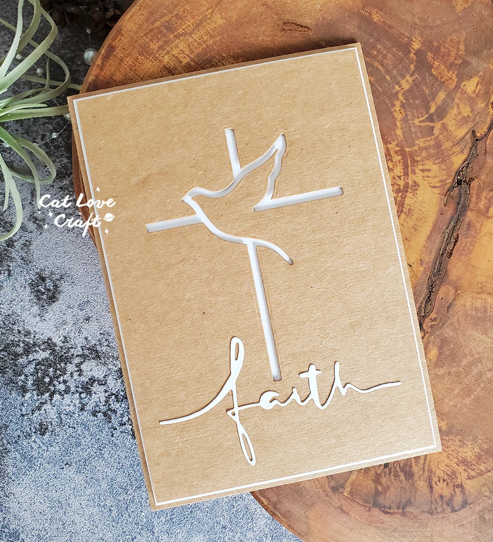 Catlove Dove Cross Easter Metal Cutting Dies Scrapbooking Mold Stencil Die Cuts Card Making DIY Craft Embossing New Die For 2023 - Lootquake