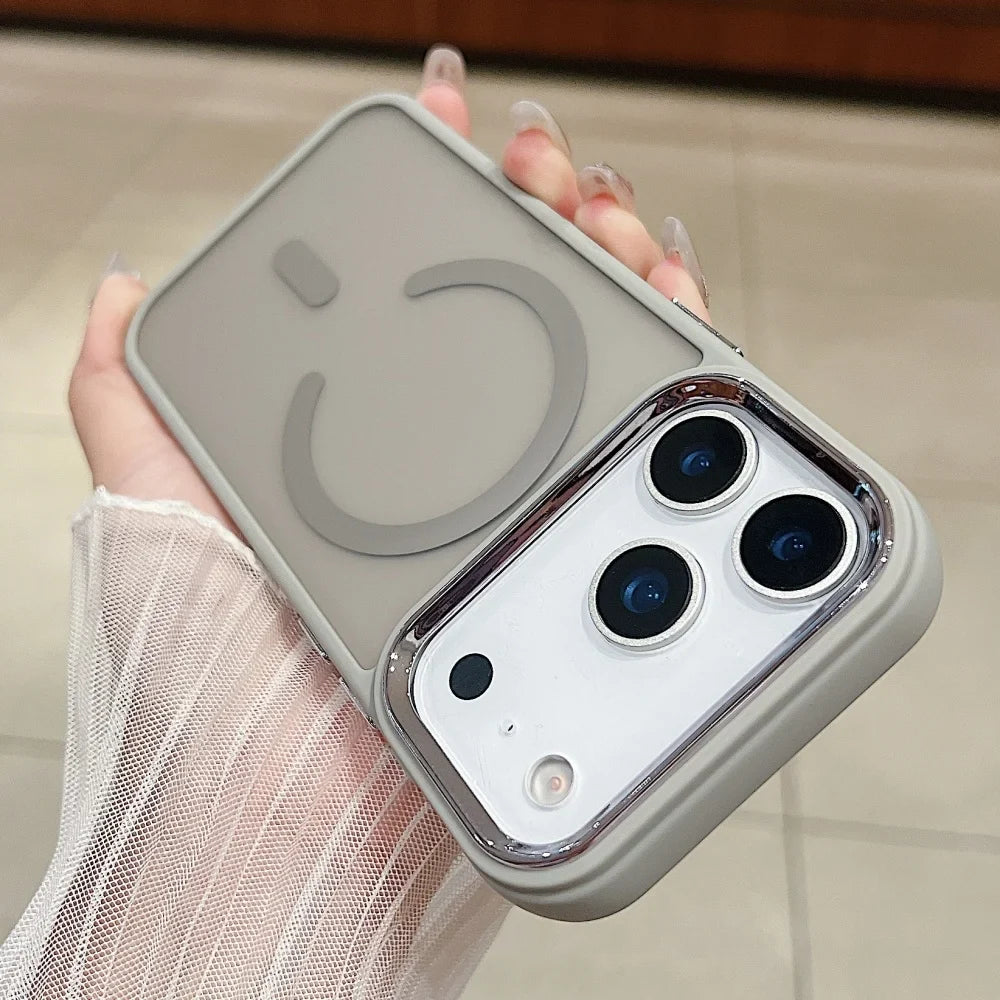 Funda ultrafina transparente para iPhone con carga inalámbrica Magsafe