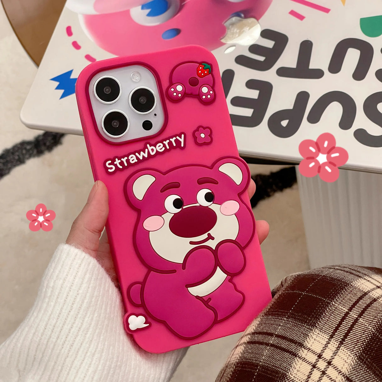 Cartoon Strawberry Melody Kuromi Lotso Phone Case