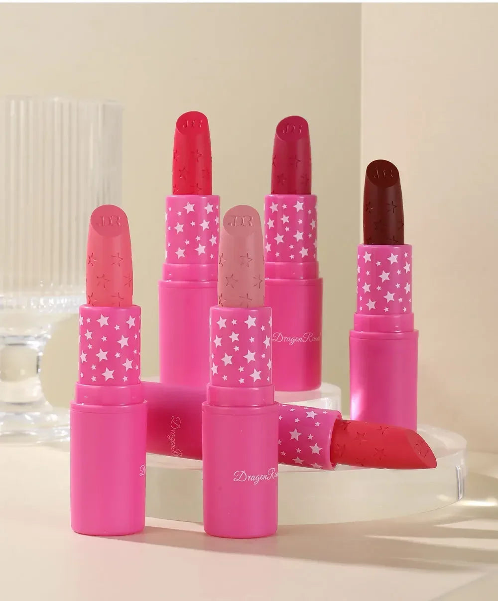 9 Colors Velvet Matte Lipsticks Pencil Waterproof Long Lasting Sexy Nude Pink Lip Stick Non-Stick Cup Makeup Lip Tint Cosmetics