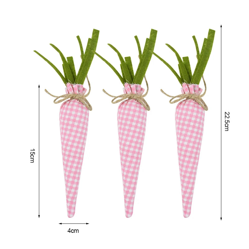 3/1pcs Nov Woven Easter Carrots Ornaments Hanging Pendant for Easter Home Decorations Supplies 2023 Kids Easter Favors Gifts Toy - Lootquake