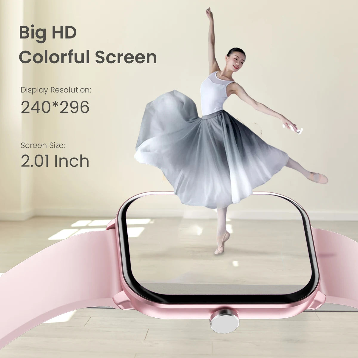 Reloj inteligente Xiaomi para hombre y mujer, pantalla grande de 2,01 pulgadas, resistente al agua, cámara, múltiples modos deportivos, llamadas Bluetooth