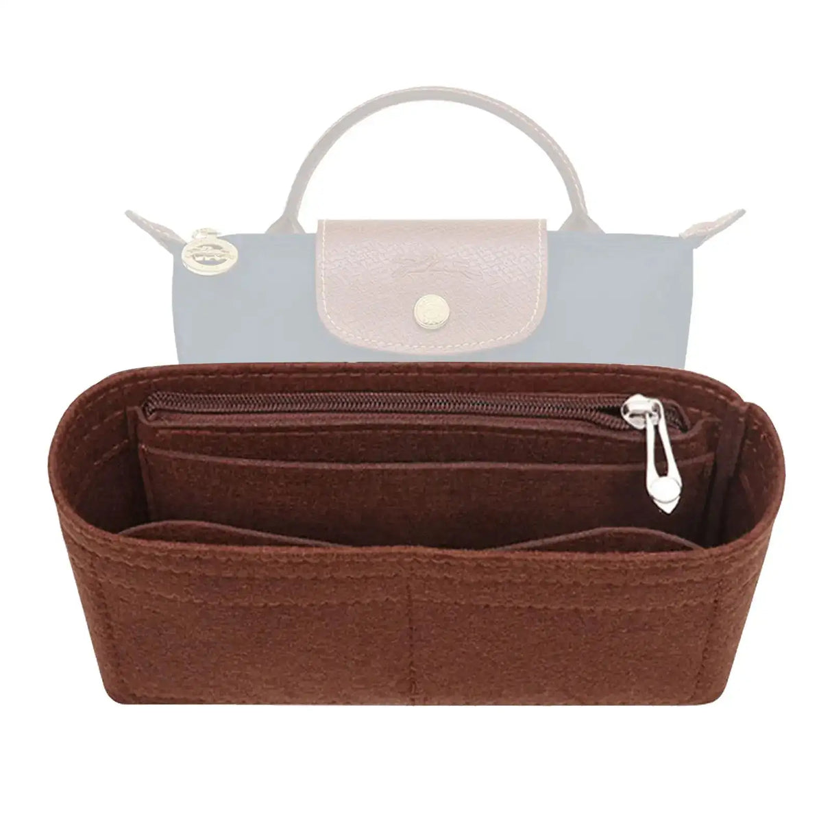 Felt Insert Bag Organizer Bag In Bag For Handbag Purse Organizer for Longchamp Mini Shoulder Bag - Lootquake