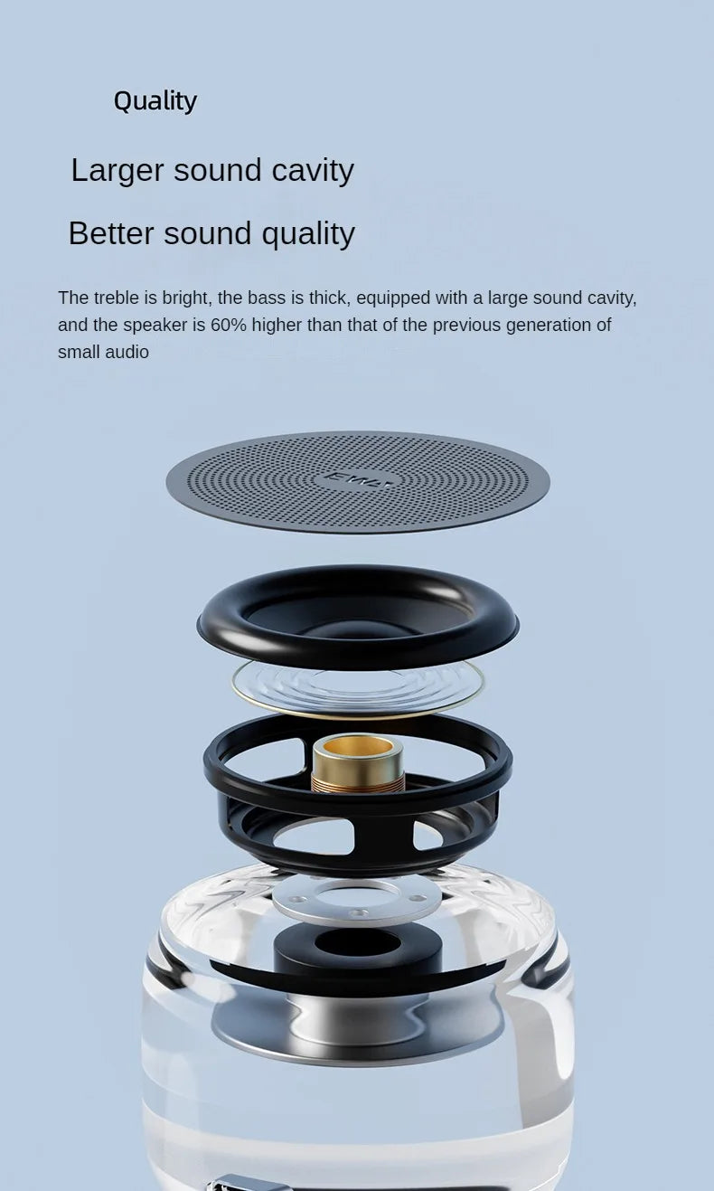 Mini enceinte Bluetooth EWA A126, portable, en alliage d'aluminium, basses puissantes, haute qualité sonore, grand volume, pour l'intérieur et l'extérieur