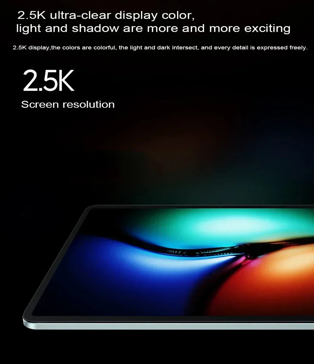 Tablette Android Pad 6 Pro, processeur Snapdragon 870 Octa Core, ROM 1 To, double carte SIM, Wi-Fi 5G, la plus récente de 2025