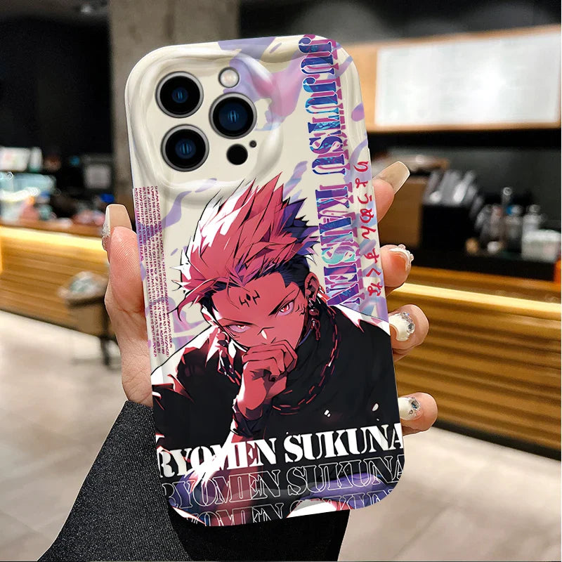 Jujutsu Kaisen Gojo Satoru Soft Wave Phone Case For iPhone