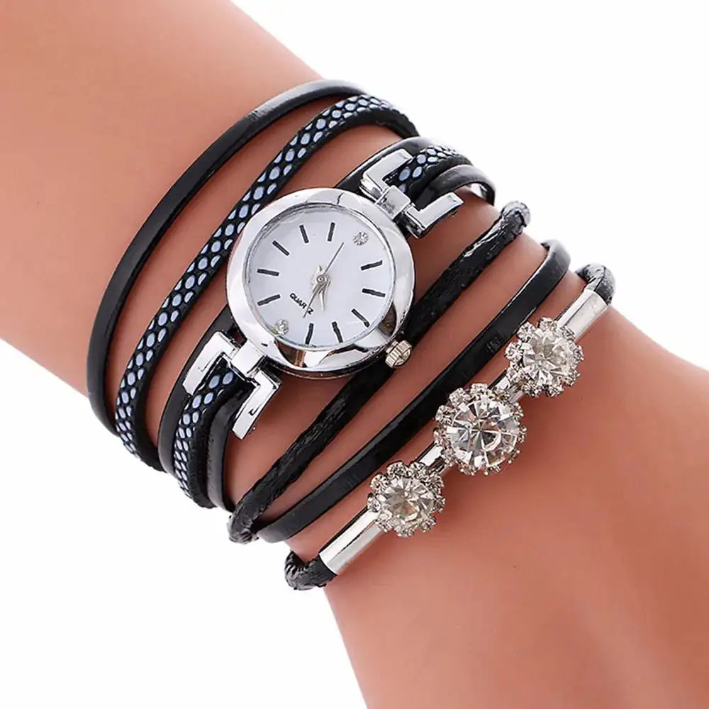 Ladies Watch Circle Diamond Table Student Fashion Bracelet Women's Watch Women's Watches - Lootquake