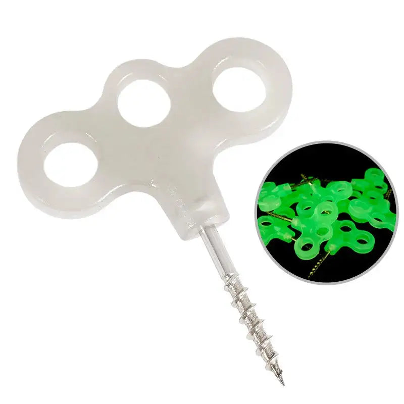 10/15pcs Camping Glow Deck Nails Outdoor Travel Hiking Tent Accessories 3 Holes Screw Spikes Luminous Metal Canopy Pegs Stakes - Lootquake