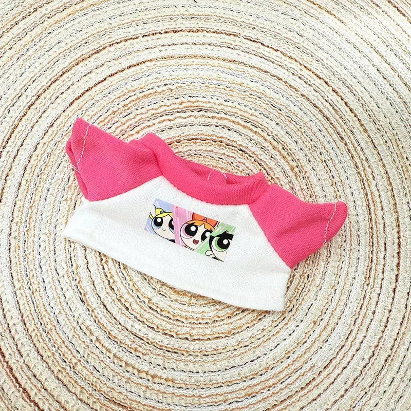 Ropa para muñecas Labubu, conjunto de policía, camiseta de verano, muñecas Labubu I II Idol de 15/17 cm, ropa para sentarse, accesorios de fiesta, regalos DIY