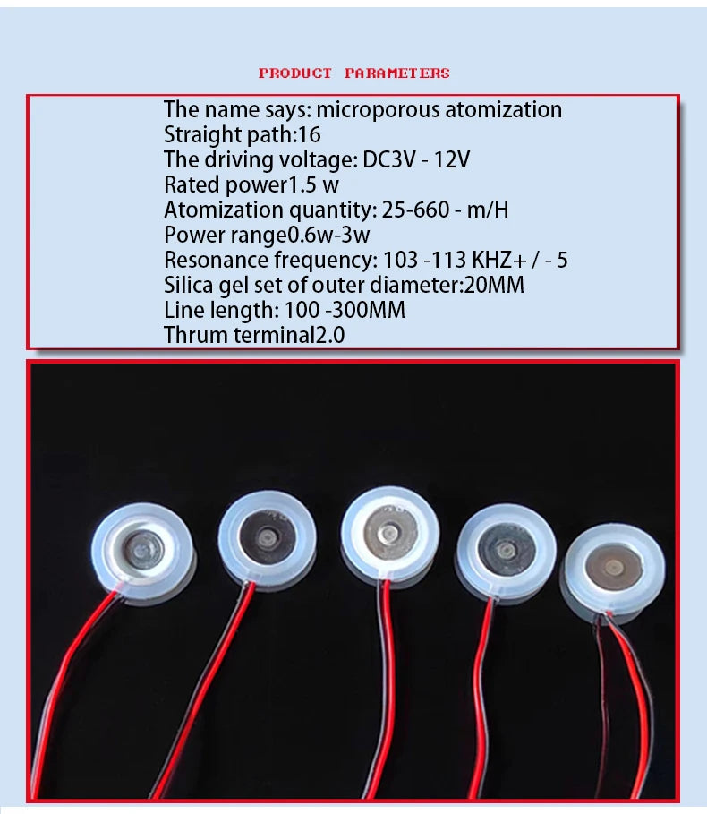 TYPE-C USB Mini Humidifier DIY Kits DC 5V Mist Maker And Driver Circuit Board Fogger Atomization Film Atomizer Sheet Oscillating