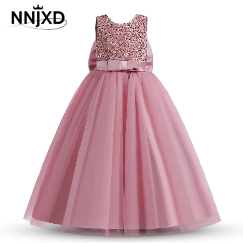 Girls Bridesmaid Dresses For Wedding 5-14 Yrs Kids Lace Flower Birthda ...