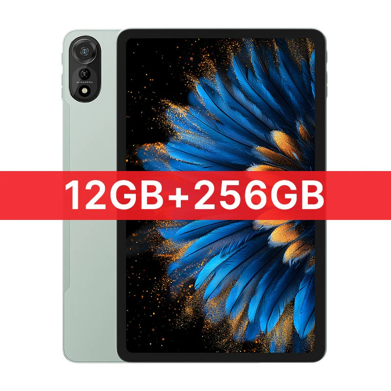 Tablettes Blackview MEGA 2 12 pouces 2K écran Widevine L1 24 Go (8 + 16) Android 15 256 Go 9000 mAh AI caméra principale Pad PC