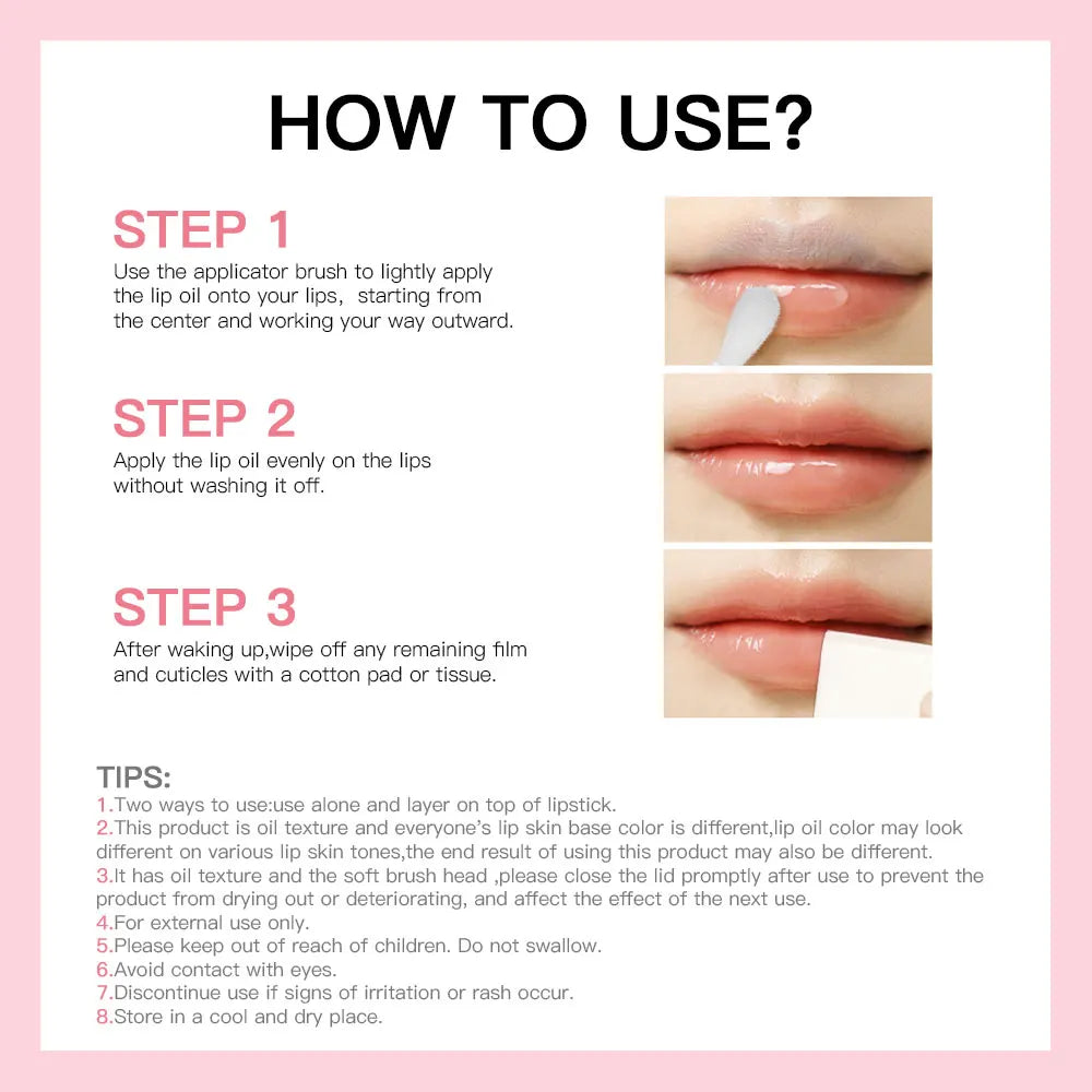 Elf Lip Oil Transparent Ice Velvet Lip Glaze Matte Matte Pigment Lipstick Lip Gloss Student Affordable Makeup 7Colors Lip Oil