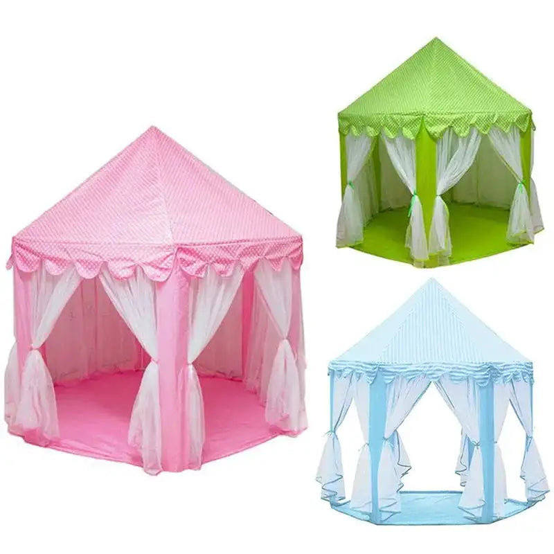 Portable Kids Toy Tipi Tent Princess Pink Girl Castle Play House Children Small House Folding Playtent Party Castle Child Room - Lootquake