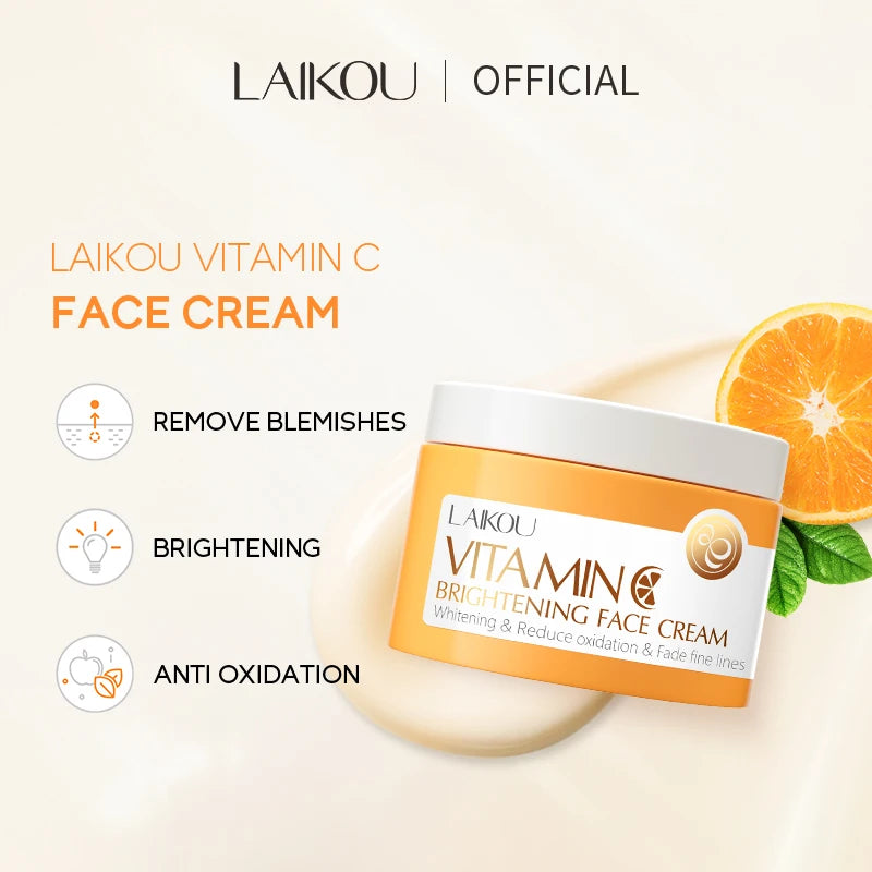 Vitamin C Facial Cream for Hydrating Moisturizing Whitening and Brightening Repair Anti-aging Essence Facial Skin Care Contains