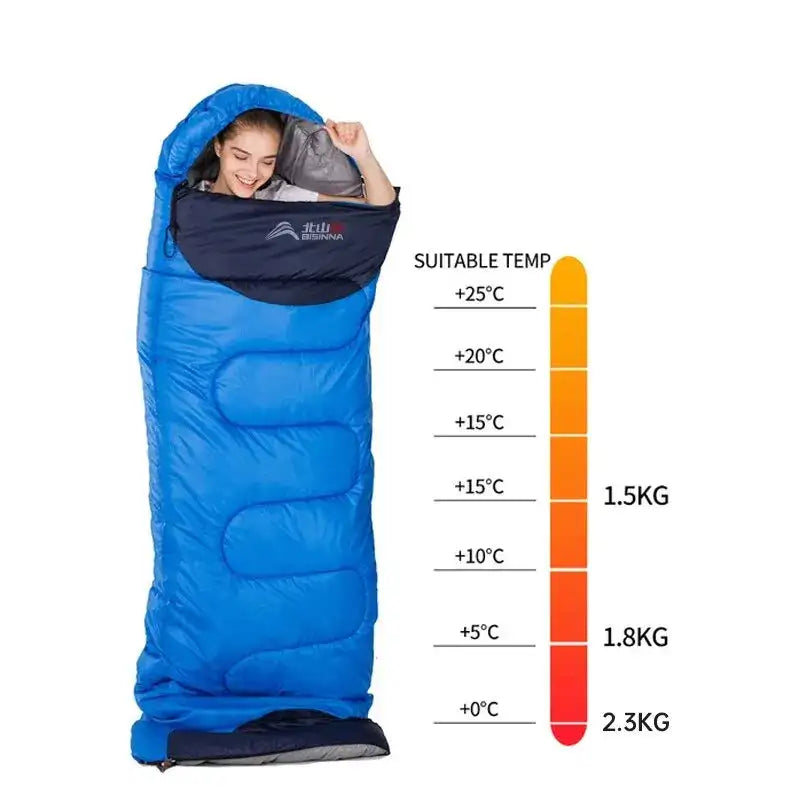 BISINNA Camping Sleeping Bag Ultralight Waterproof Winter Warm Envelope Backpacking Sleeping Bags for Outdoor Traveling Hiking - Lootquake