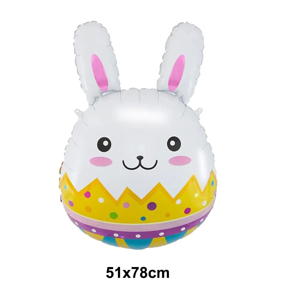 Easter Bunny Inflatables Balloon Decorations Standing Carrot Balloons Cute Carrot Rabbit Happy Easter Party Birthday Decorations - Lootquake