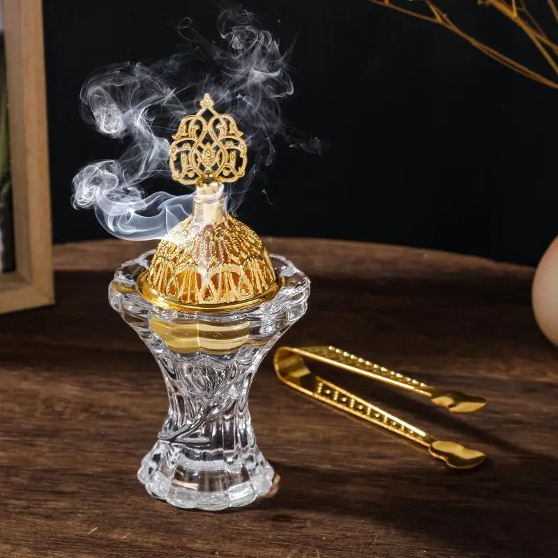 Difusor de fragancias de cristal estilo marroquí con forma de linterna árabe nocturna, candelabros de lujo para decoración del hogar.