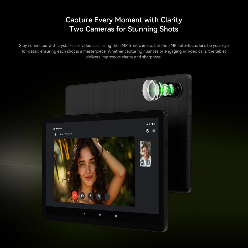 Alldocube iplay 60S 4G-LTE/WiFi Version 10.1" Tablet 4GB+8GB RAM 128GB ROM Android 14 OS 6200mAh Big Battery WiFi 6