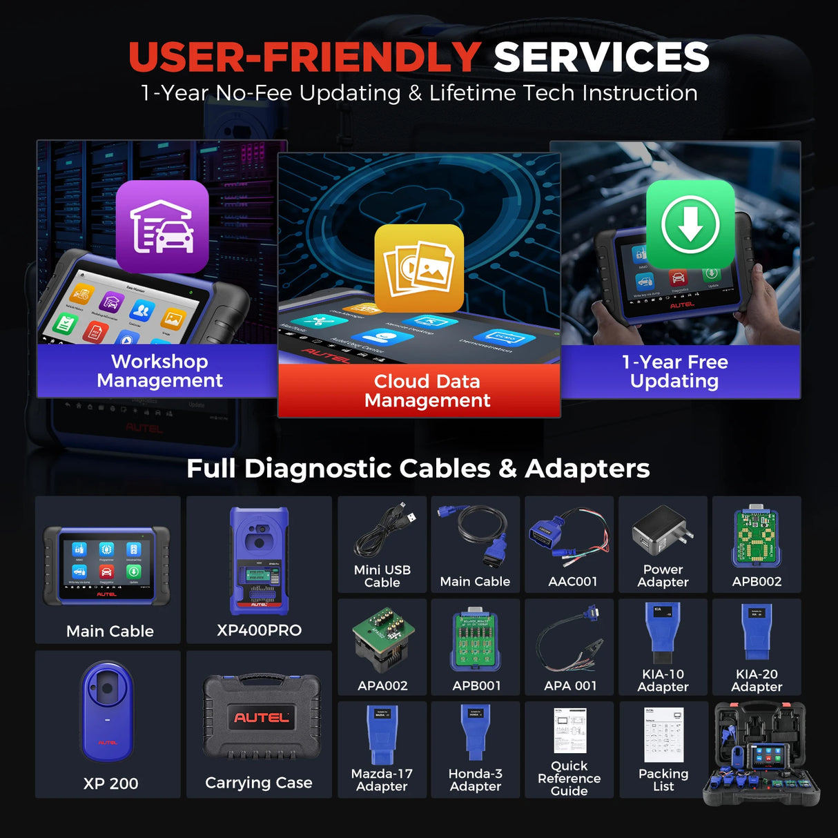 Autel MaxiIM IM508S XP400 PRO OBD2 Scanner automobile IMMO Programmation de clé Outils de diagnostic pour toutes les voitures Programmateur tout-en-un