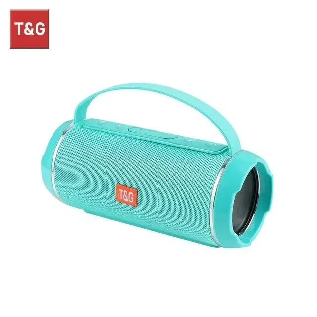 Altavoz Bluetooth T&G TG116c TWS inalámbrico, potente, portátil, para exteriores, subwoofer impermeable, sonido estéreo 3D, manos libres.