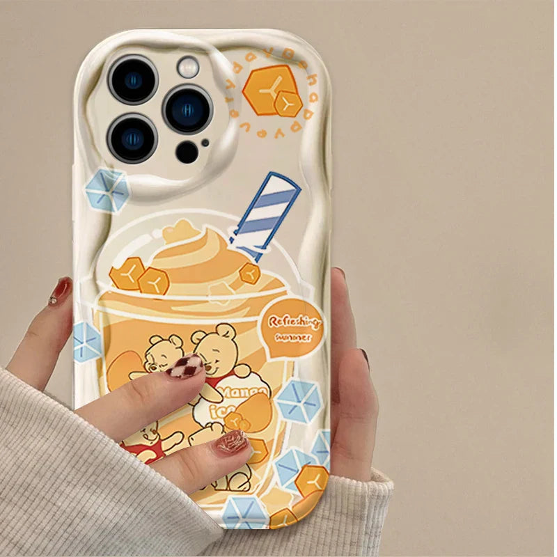 Funda de Disney Winnie the Pooh con diseño de oso de Tarta de Fresa para iPhone
