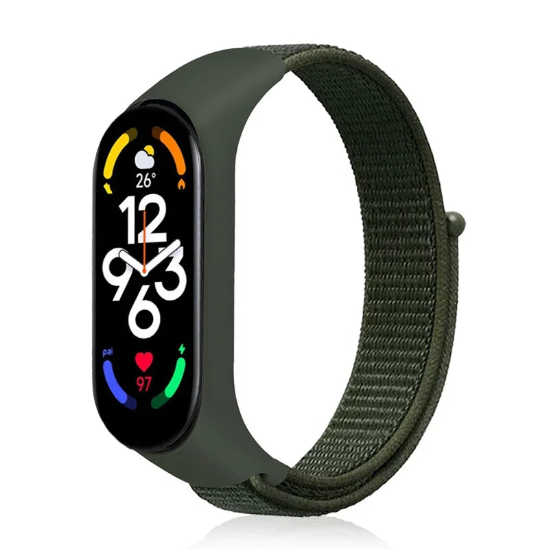 Correa de nailon para Xiaomi Mi Band 7-7 NFC, repuesto de pulsera deportiva para Mi Band 7, 6, 5, 3 y 4
