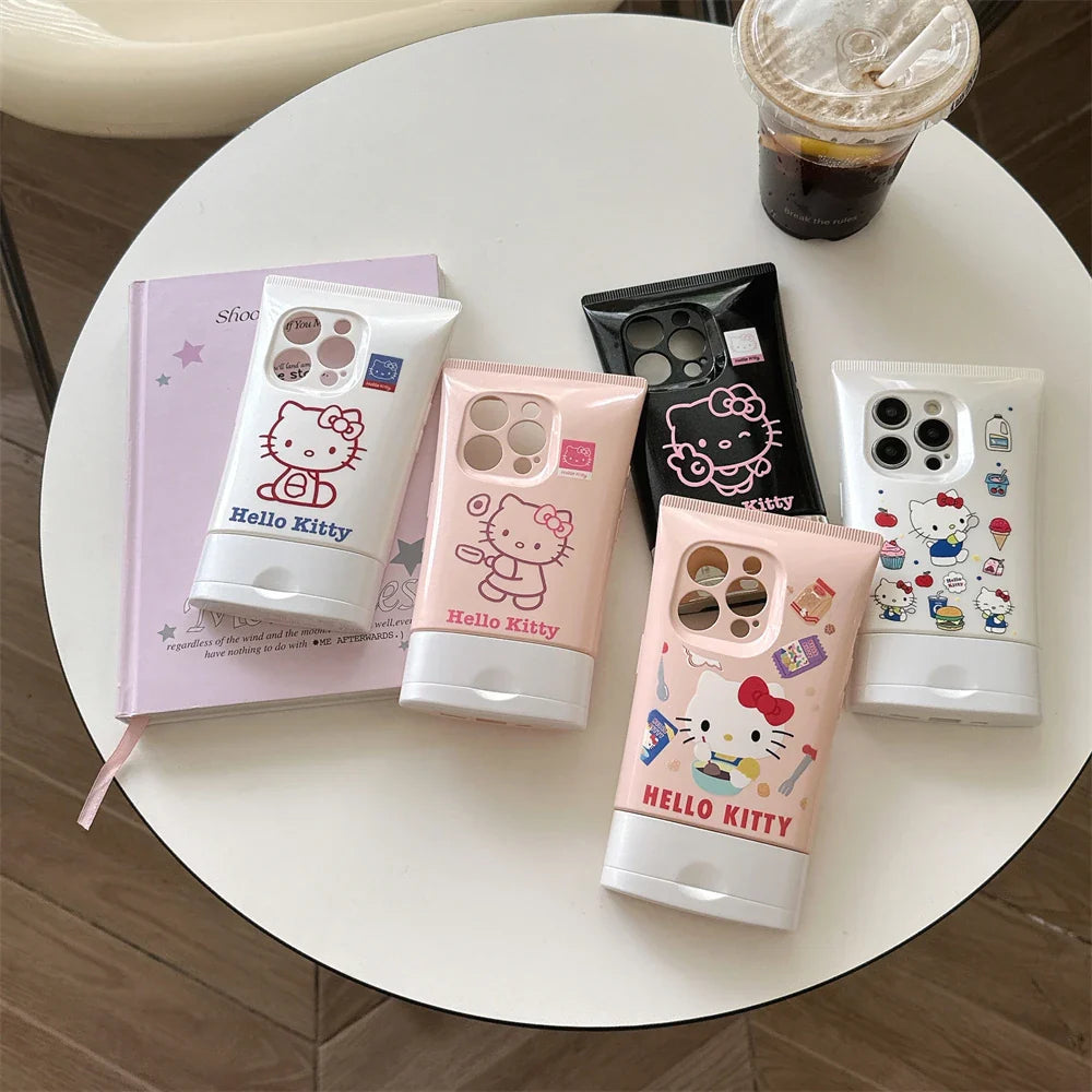 Estuche para teléfono con crema facial estereoscópica