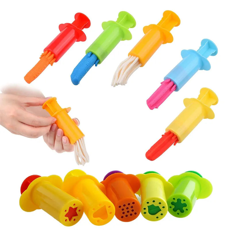 Dough Extruders Plasticine Molds Children DIY Handcraft Toys Accessories Multiple Shapes Model Play Dough Tools Kit Kids Gifts - Lootquake