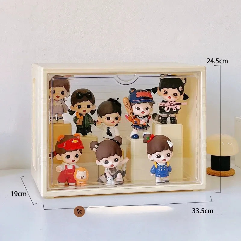 Labubu Display Box Cabinet Box Dustproof And Moisture-Proof Blind Box Toy Doll Display Stand Transparent Acrylic Storage Box
