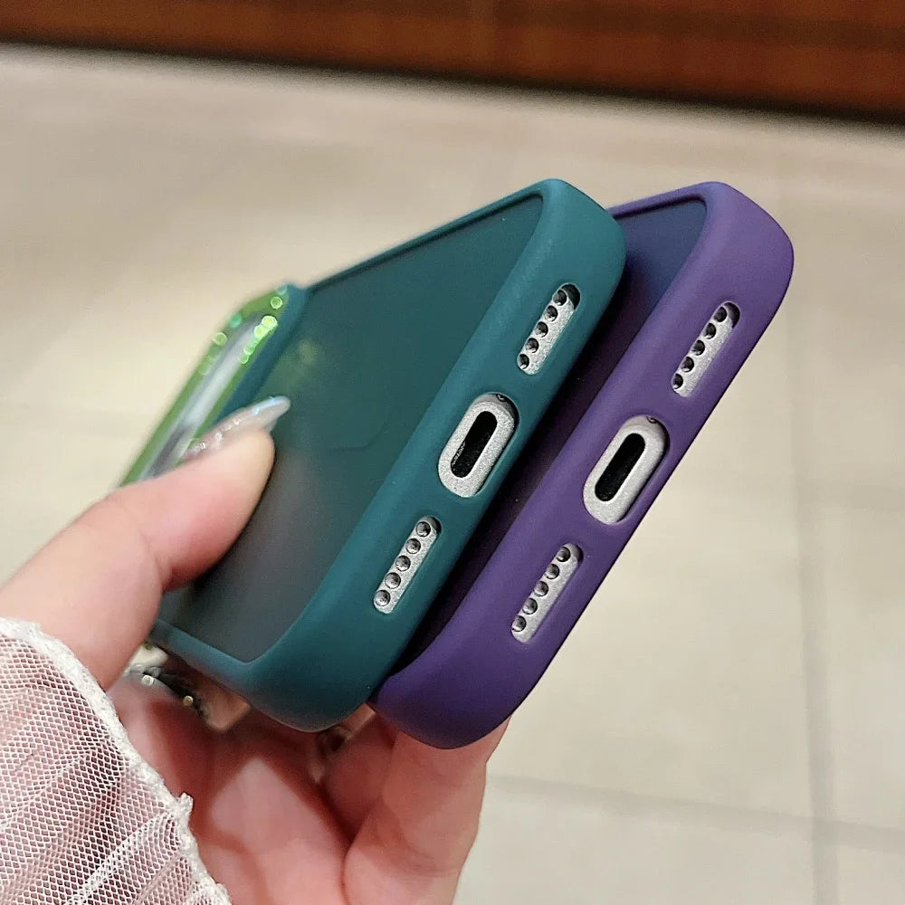 Funda ultrafina transparente para iPhone con carga inalámbrica Magsafe