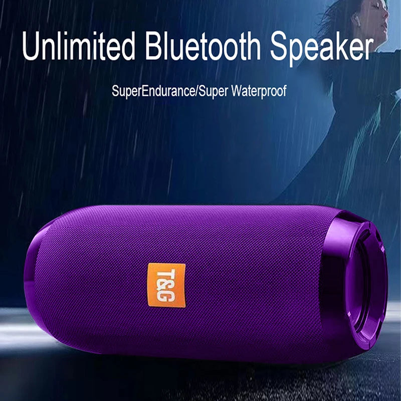 Altavoz Bluetooth portátil TG117 para exteriores, inalámbrico, con graves profundos, llamadas gratuitas, FM, tarjeta TF y unidad flash USB, compatible con teléfono móvil, tableta y TV.